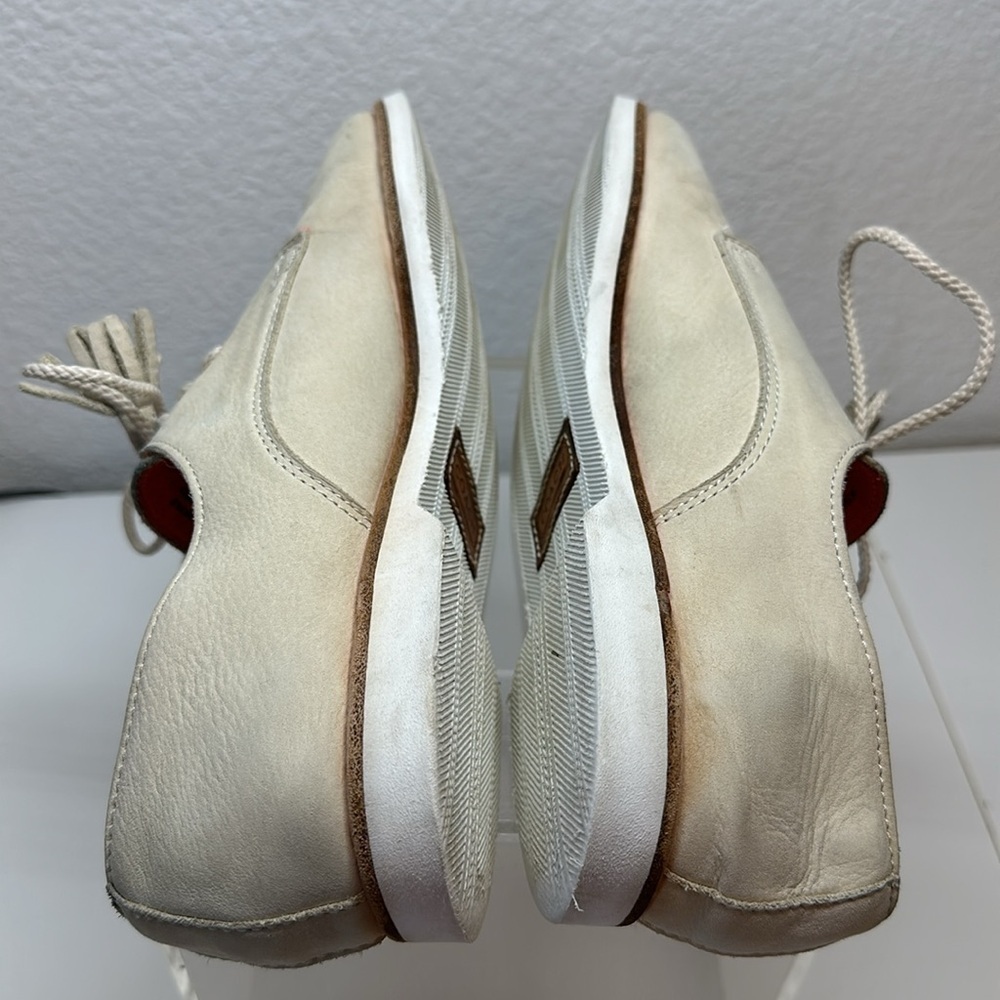 Coach Zinnia Nubuck Leather Tassel Oxford Loafer Light Sand 7 - Picture 8 of 11